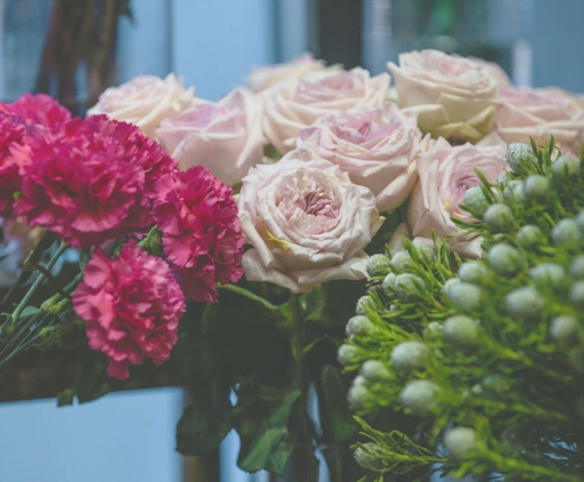 Beautifully arranged wedding bouquet showcasing professional floral design techniques